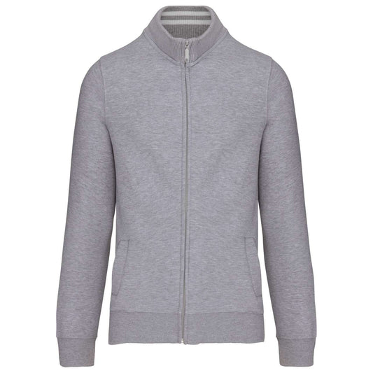 MEN'S FULL ZIP SWEAT JACKET - Oxford Grey - Main