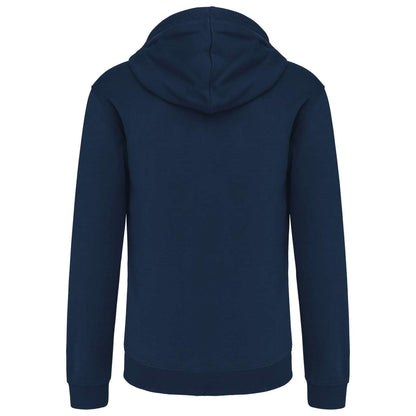 MEN'S CONTRAST HOODED FULL ZIP SWEATSHIRT - Navy/Fine Grey - Additional