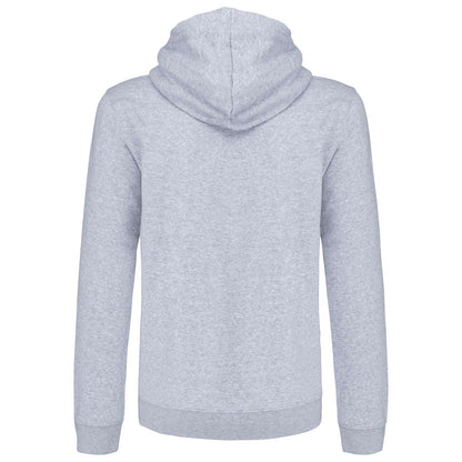 MEN'S CONTRAST HOODED FULL ZIP SWEATSHIRT - Oxford Grey/Navy - Additional