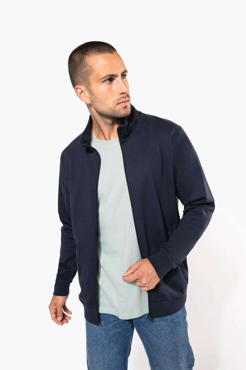 FULL ZIP FLEECE JACKET - Black - modelimageurl