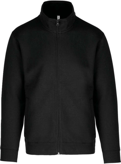 FULL ZIP FLEECE JACKET - Black - colorimageurl