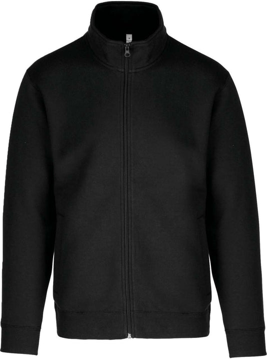 FULL ZIP FLEECE JACKET - Black - colorimageurl