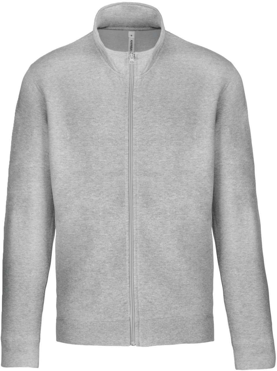 FULL ZIP FLEECE JACKET - Oxford Grey - colorimageurl
