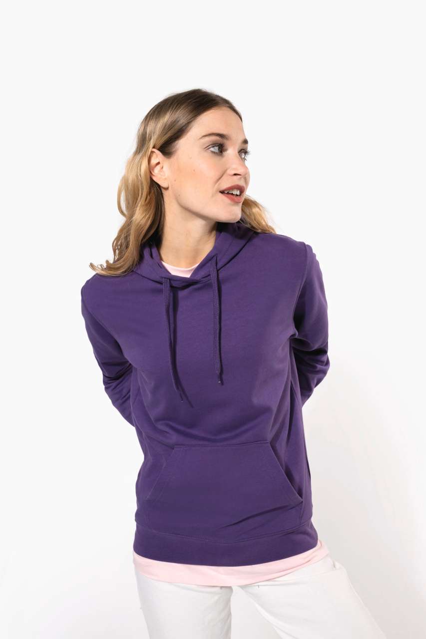 LADIES’ HOODED SWEATSHIRT - Black - Additional