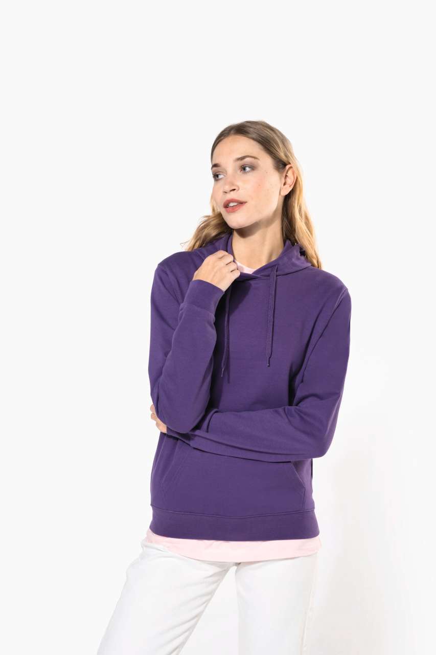 LADIES’ HOODED SWEATSHIRT - Black - Additional