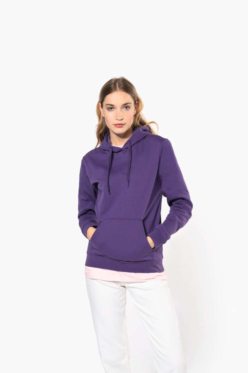 LADIES’ HOODED SWEATSHIRT - Black - Additional