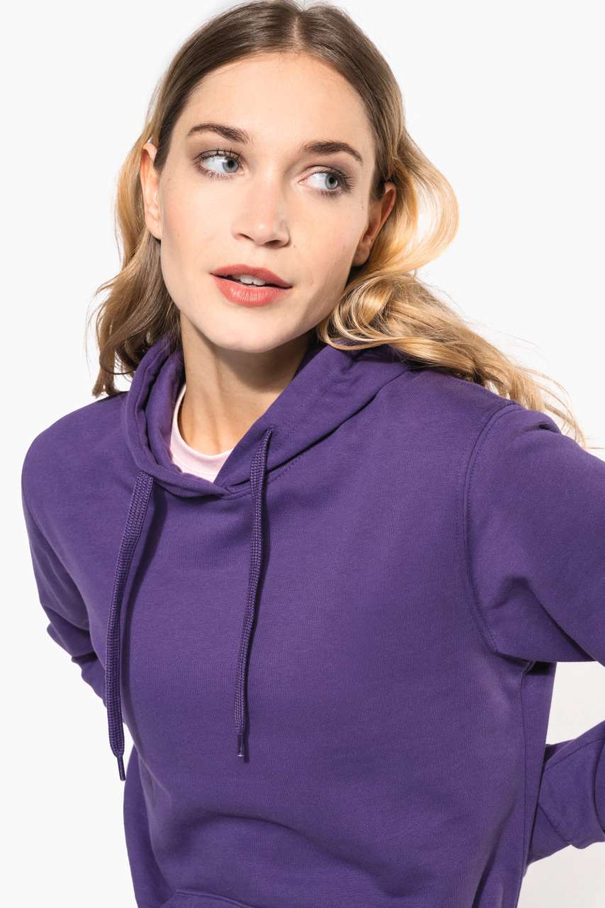 LADIES’ HOODED SWEATSHIRT - Black - Additional