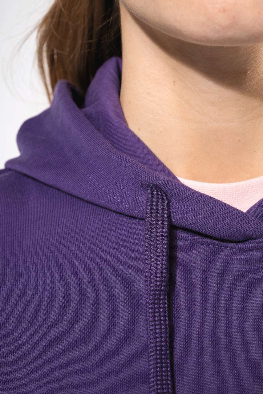 LADIES’ HOODED SWEATSHIRT - Black - Additional