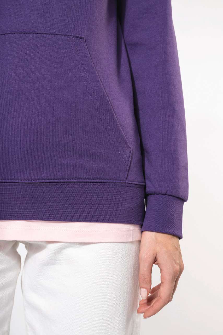 LADIES’ HOODED SWEATSHIRT - Purple - Additional