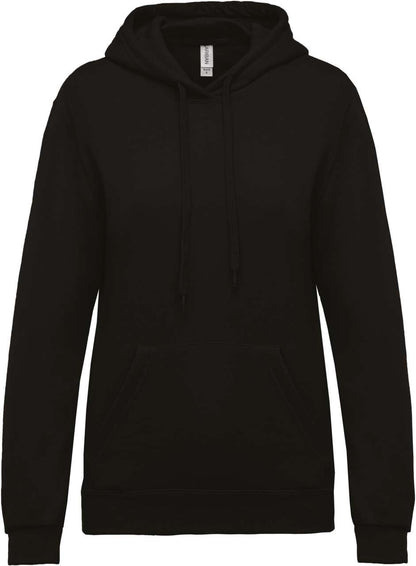 LADIES’ HOODED SWEATSHIRT - Black - Main