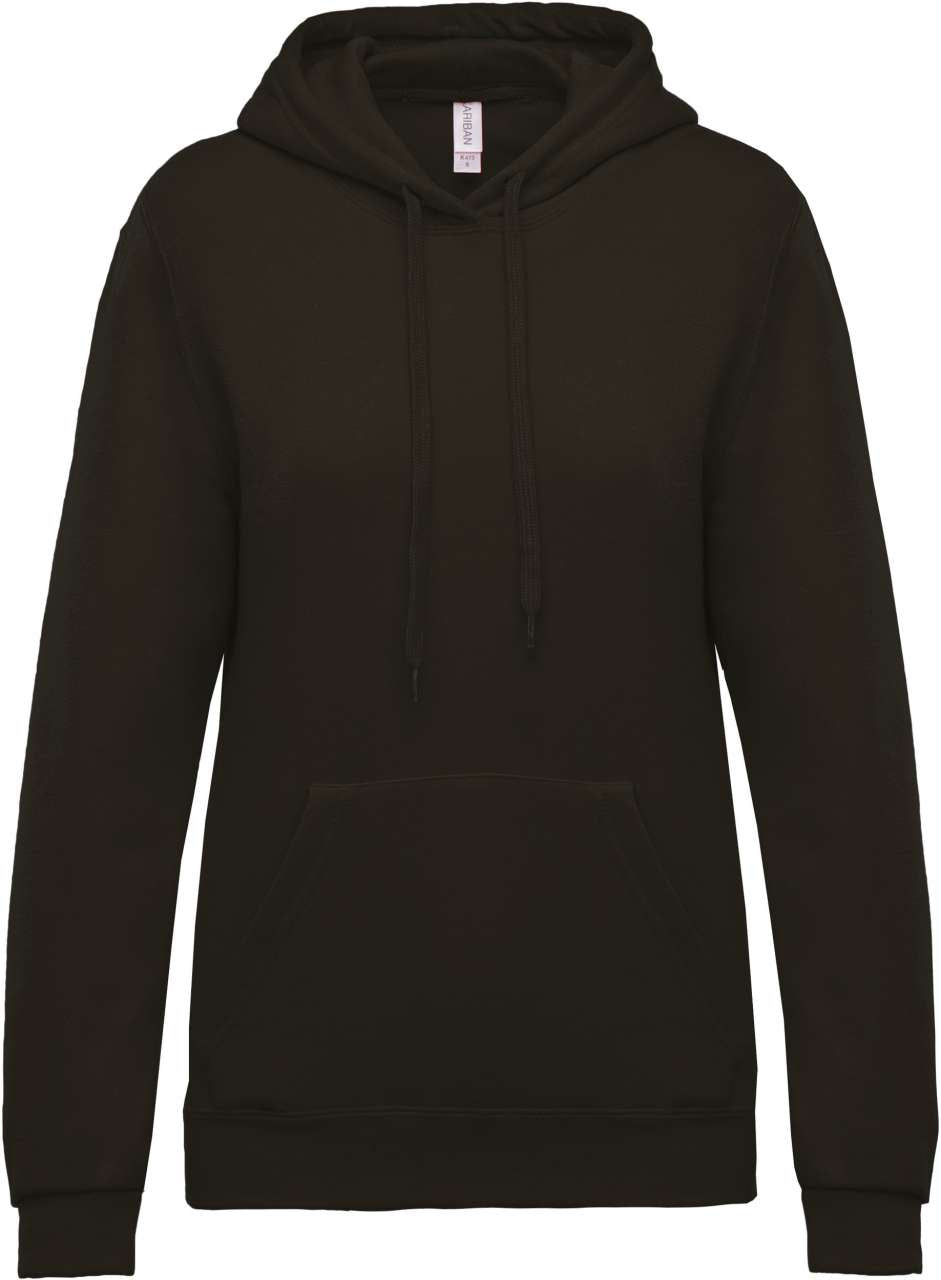 LADIES’ HOODED SWEATSHIRT - Dark Grey - Main