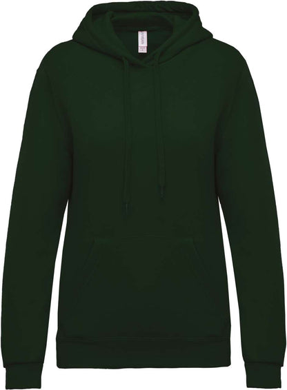 LADIES’ HOODED SWEATSHIRT - Forest Green - Main