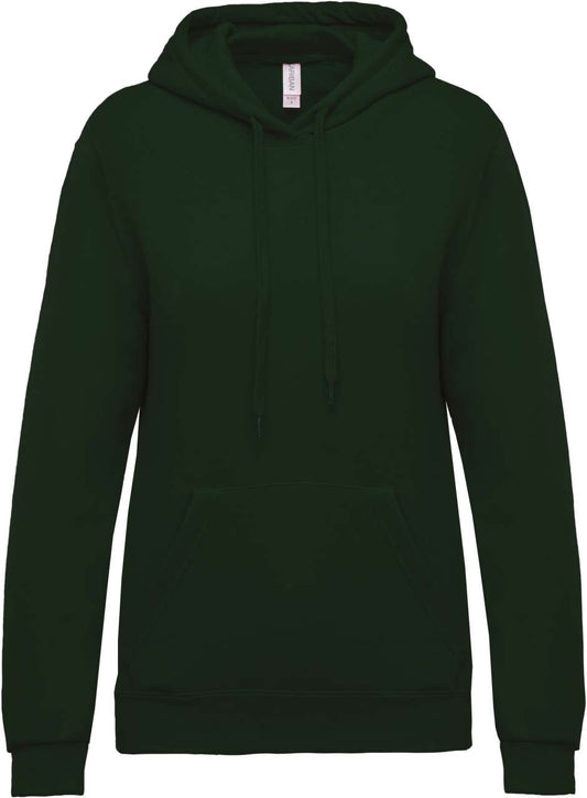 LADIES’ HOODED SWEATSHIRT - Forest Green - Main
