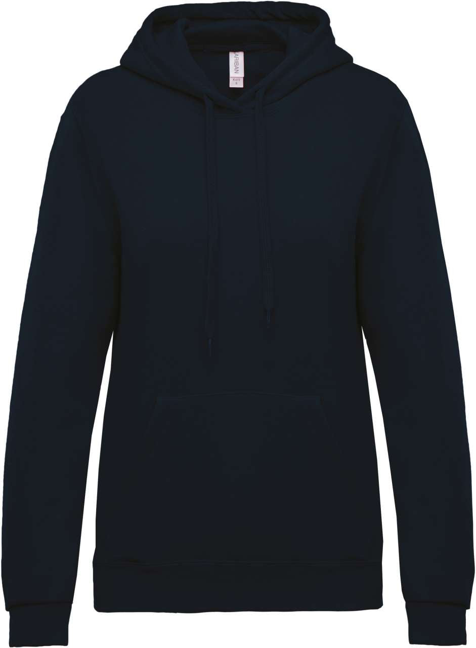 LADIES’ HOODED SWEATSHIRT - Navy - Main