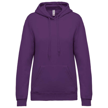 LADIES’ HOODED SWEATSHIRT - Purple - Main