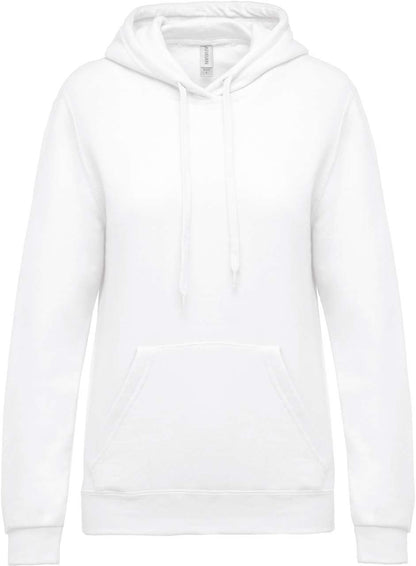 LADIES’ HOODED SWEATSHIRT - White - Main