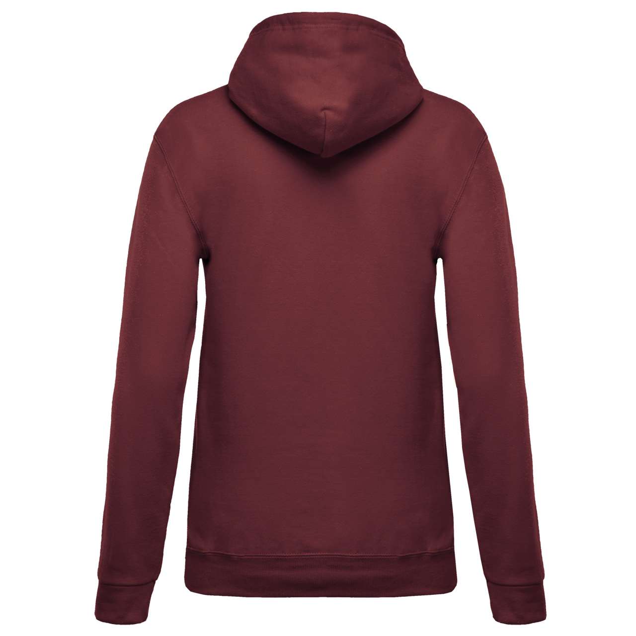 LADIES’ HOODED SWEATSHIRT - Wine - Additional