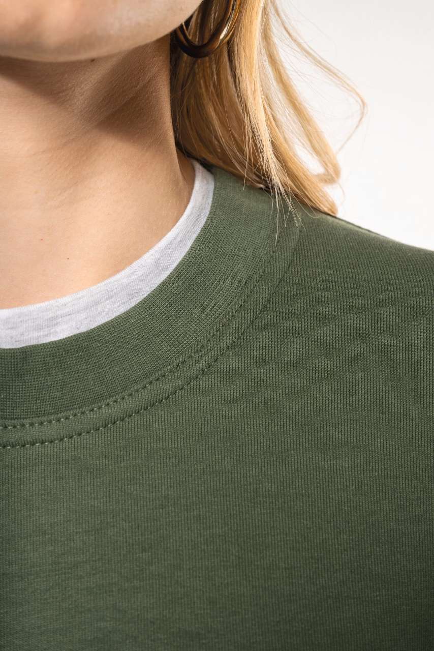 CREW NECK SWEATSHIRT - Black - Additional