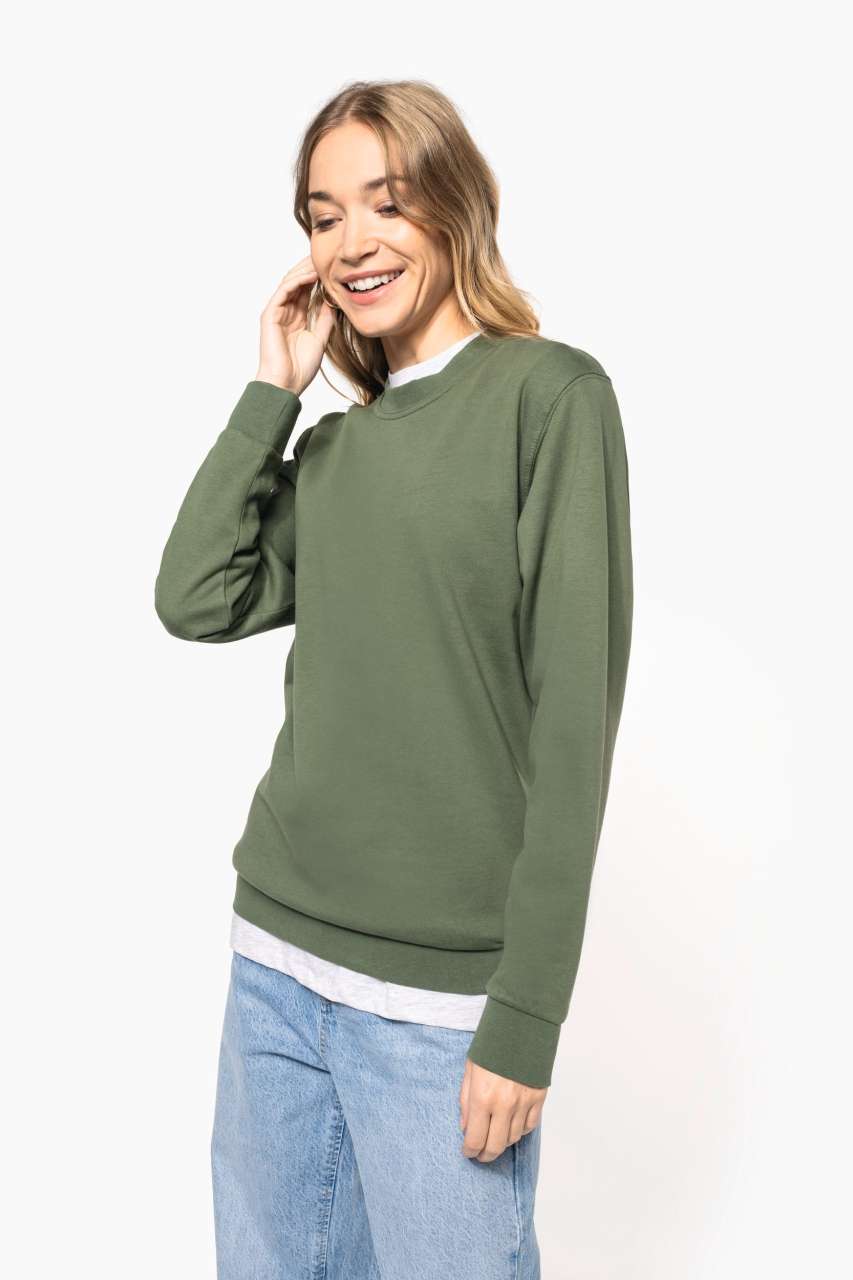 CREW NECK SWEATSHIRT - Black - Additional