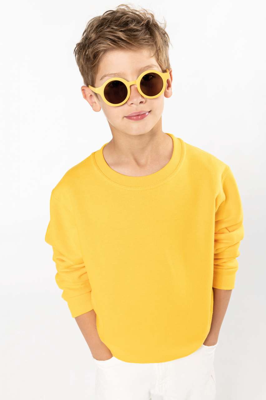 KIDS' CREW NECK SWEATSHIRT - Orange - Additional