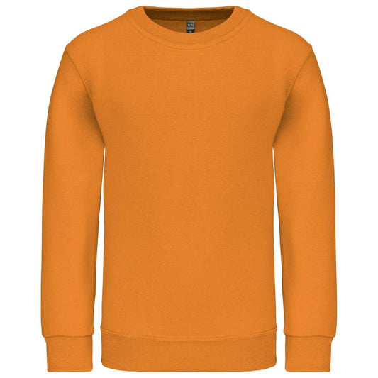 KIDS' CREW NECK SWEATSHIRT - Orange - Main