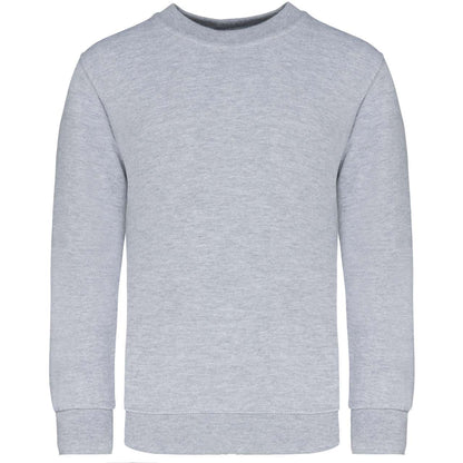 KIDS' CREW NECK SWEATSHIRT - Oxford Grey - Main