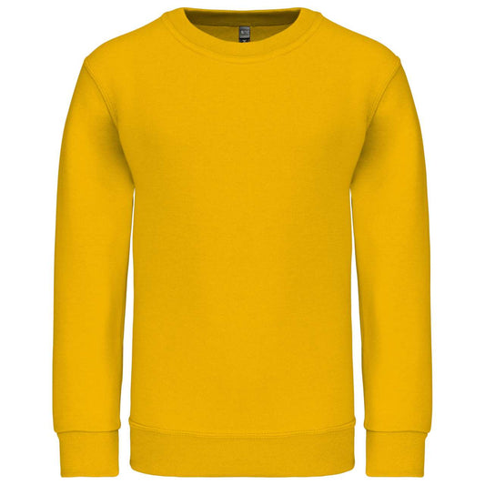 KIDS' CREW NECK SWEATSHIRT - Yellow - Main