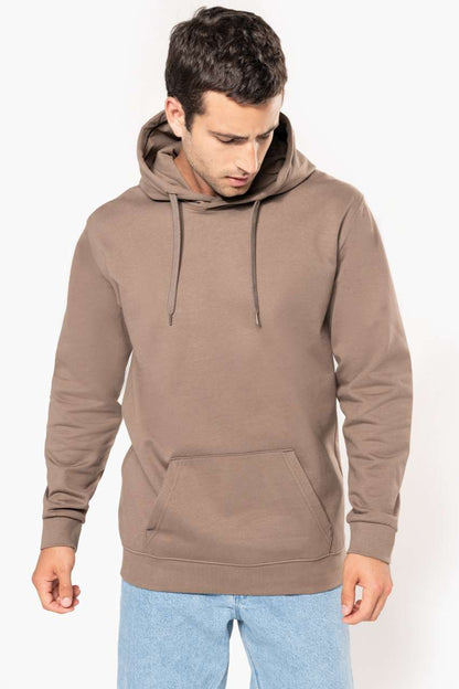 MEN’S HOODED SWEATSHIRT - Light Sand - Model