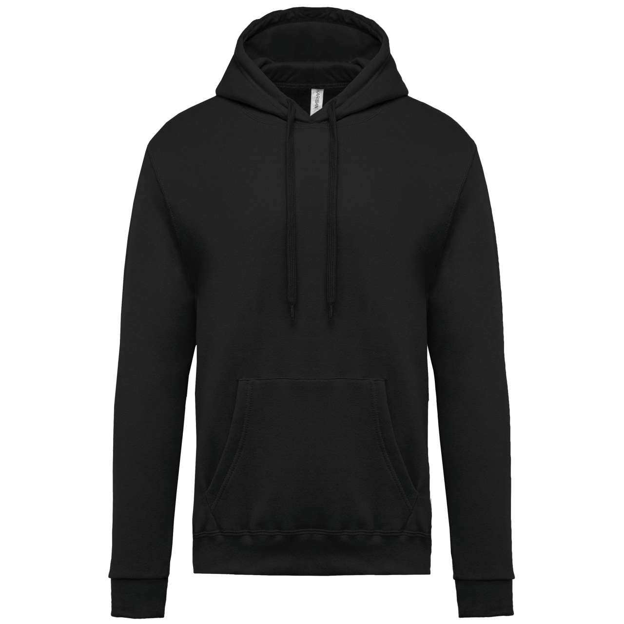 MEN’S HOODED SWEATSHIRT - Black - Main