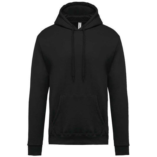 MEN’S HOODED SWEATSHIRT - Black - Main