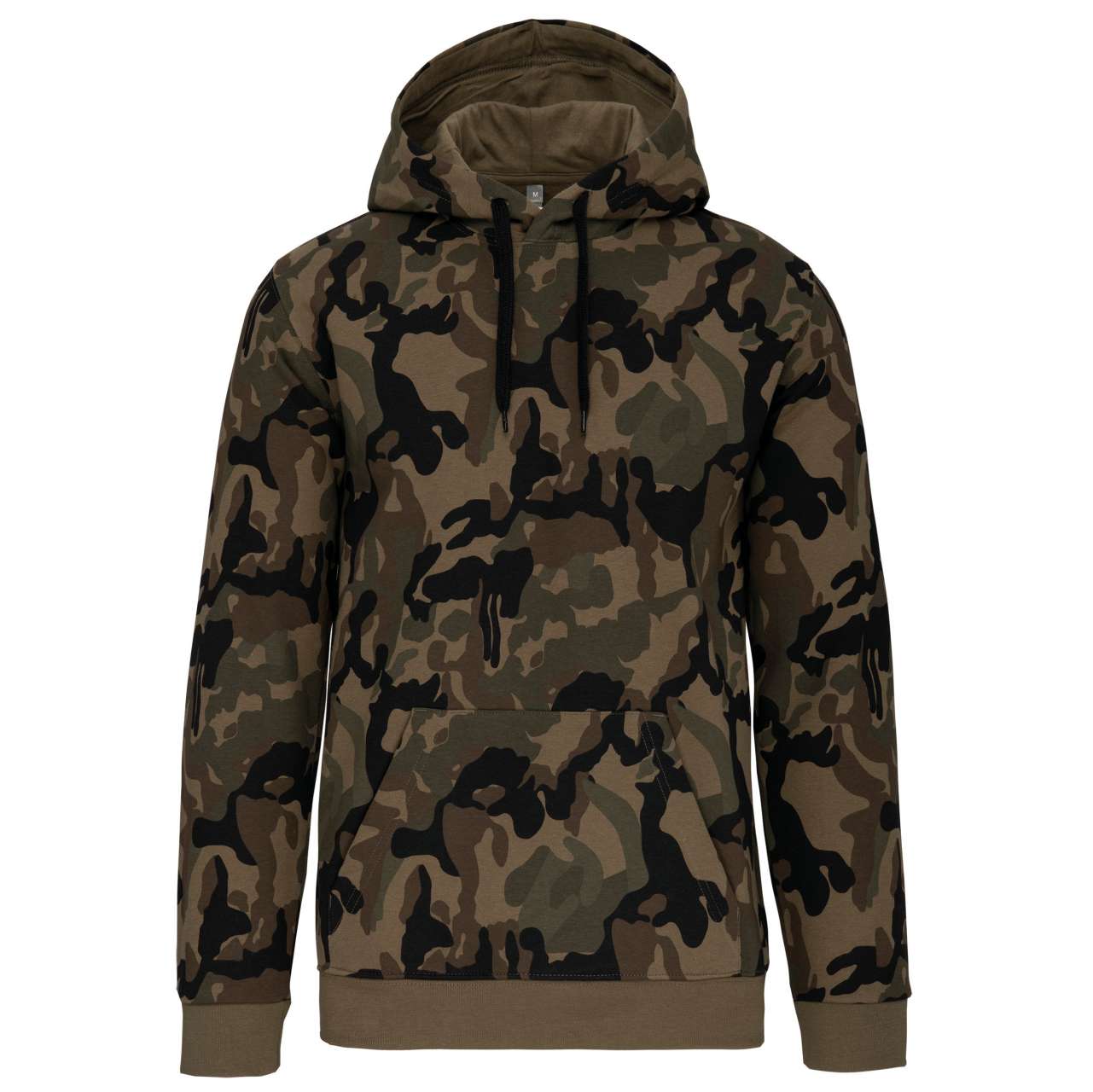 MEN’S HOODED SWEATSHIRT - Olive Camouflage - Main