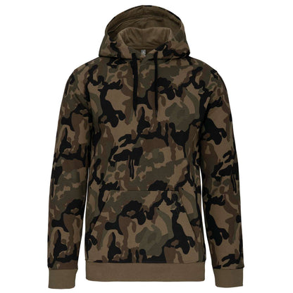 MEN’S HOODED SWEATSHIRT - Olive Camouflage - Main