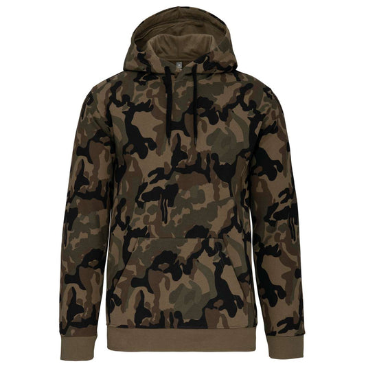 MEN’S HOODED SWEATSHIRT - Olive Camouflage - Main