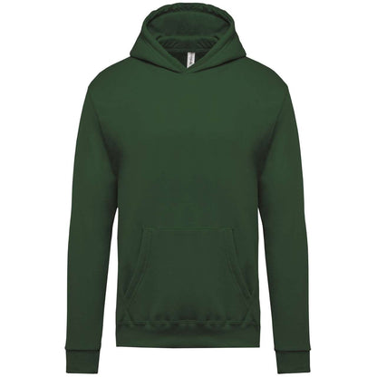 KIDS’ HOODED SWEATSHIRT - Forest Green - Main