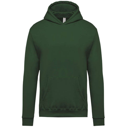 KIDS’ HOODED SWEATSHIRT - Forest Green - Main