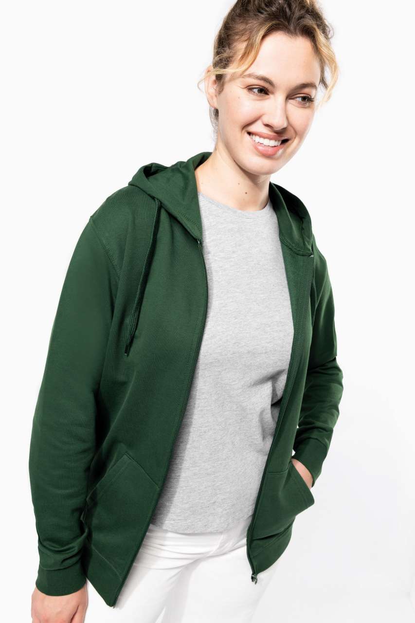 FULL ZIP HOODED SWEATSHIRT - Ash Heather - Additional