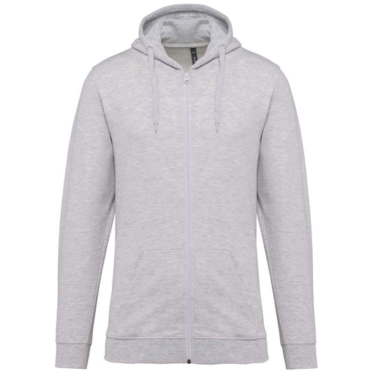 FULL ZIP HOODED SWEATSHIRT - Ash Heather - Main