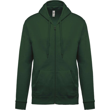 FULL ZIP HOODED SWEATSHIRT - Forest Green - Main