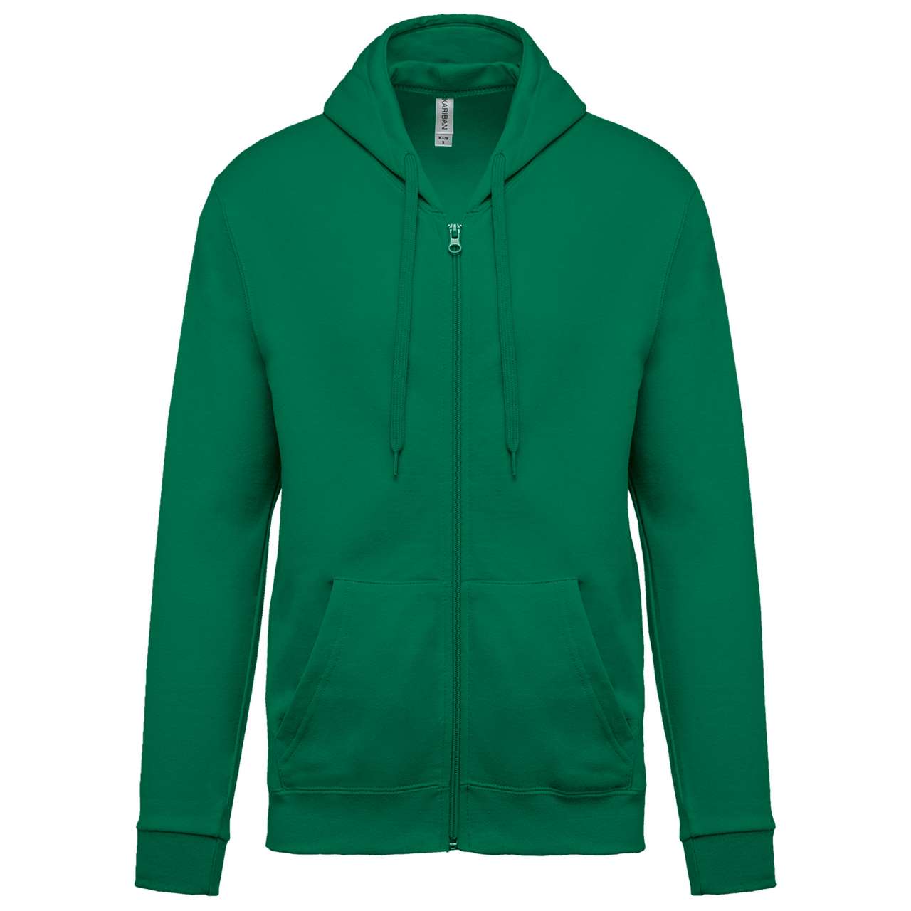 FULL ZIP HOODED SWEATSHIRT - Kelly Green - Main