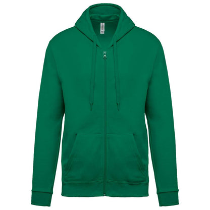 FULL ZIP HOODED SWEATSHIRT - Kelly Green - Main