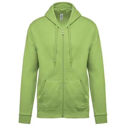 FULL ZIP HOODED SWEATSHIRT - Lime - Main