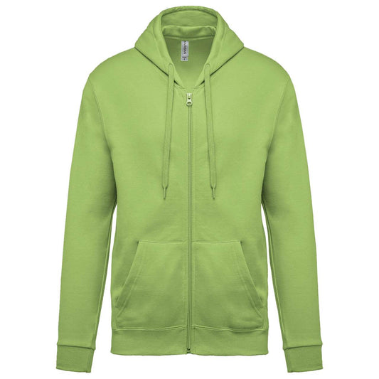 FULL ZIP HOODED SWEATSHIRT - Lime - Main