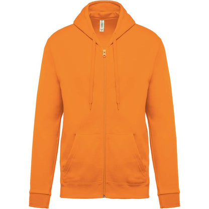 FULL ZIP HOODED SWEATSHIRT - Orange - Main
