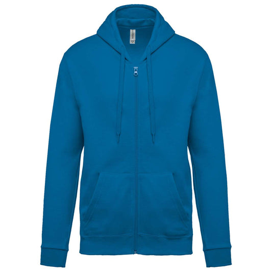FULL ZIP HOODED SWEATSHIRT - Tropical Blue - Main