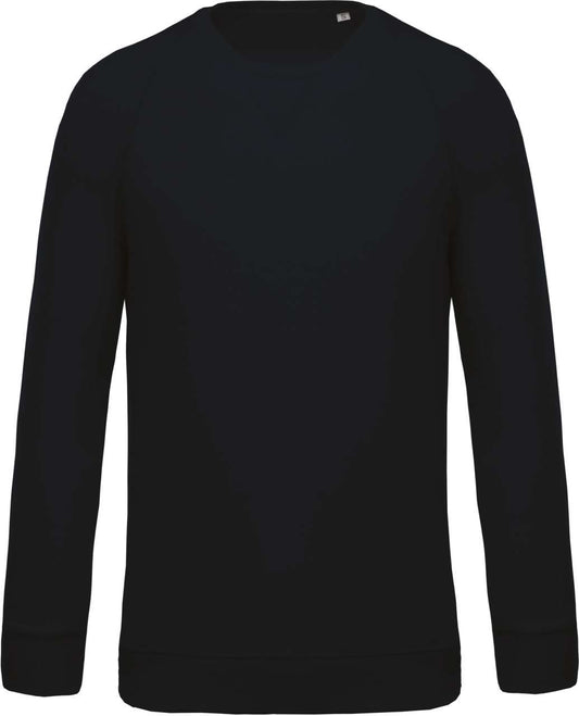 MEN'S ORGANIC COTTON CREW NECK RAGLAN SLEEVE SWEATSHIRT - Navy - Main