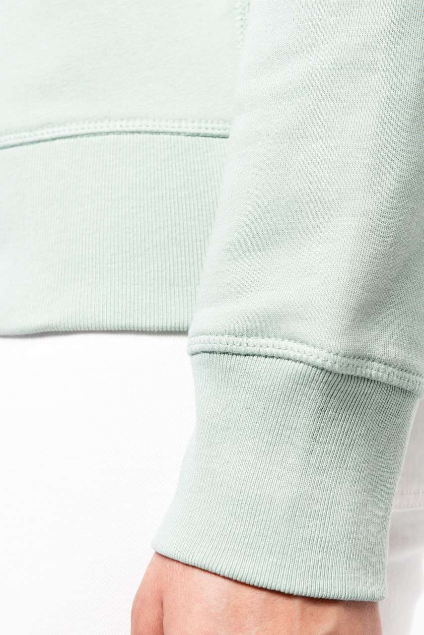 LADIES’ ORGANIC COTTON CREW NECK RAGLAN SLEEVE SWEATSHIRT - Storm Grey - Additional