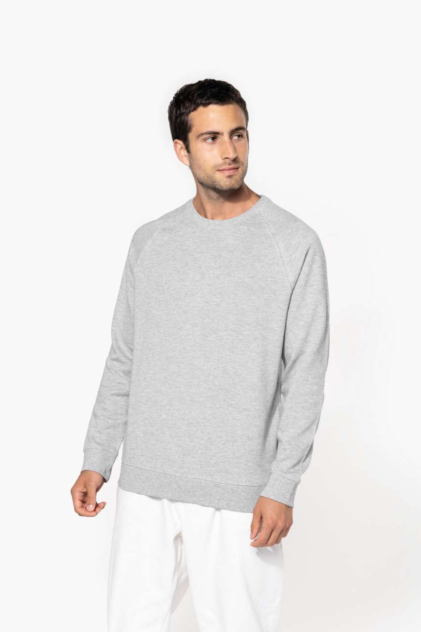 ORGANIC PIQUÉ SWEATSHIRT - Oxford Grey - modelimageurl