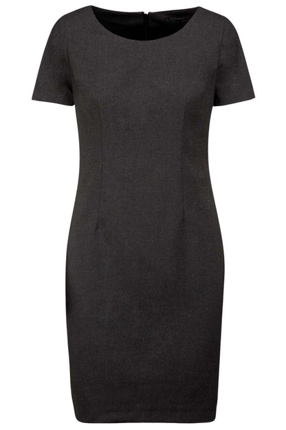 SHORT-SLEEVED DRESS - Anthracite Heather - colorimageurl
