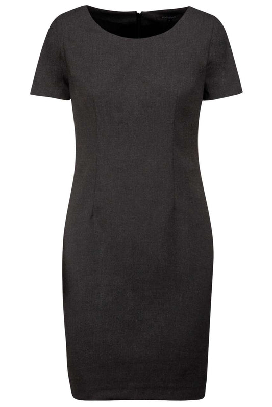 SHORT-SLEEVED DRESS - Anthracite Heather - colorimageurl