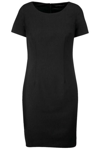 SHORT-SLEEVED DRESS - Black - colorimageurl